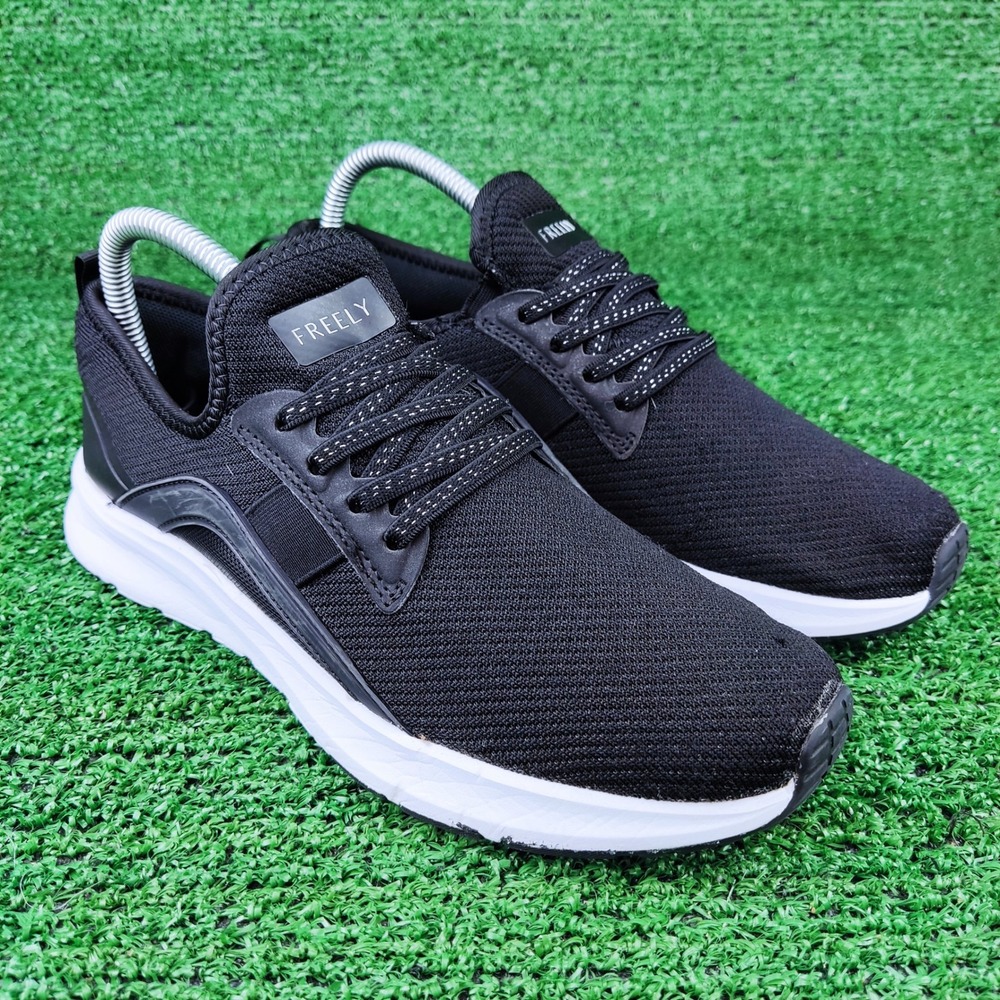 Freely Sneakers Women 7.5B Black Mesh Lace Up Athletic Running Shoes 173904